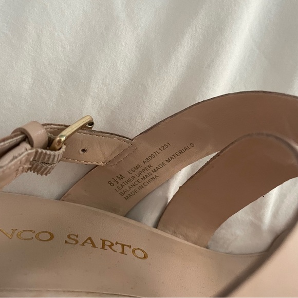 Franco Sarto Ivory / Tan Block Heels - Picture 8 of 8